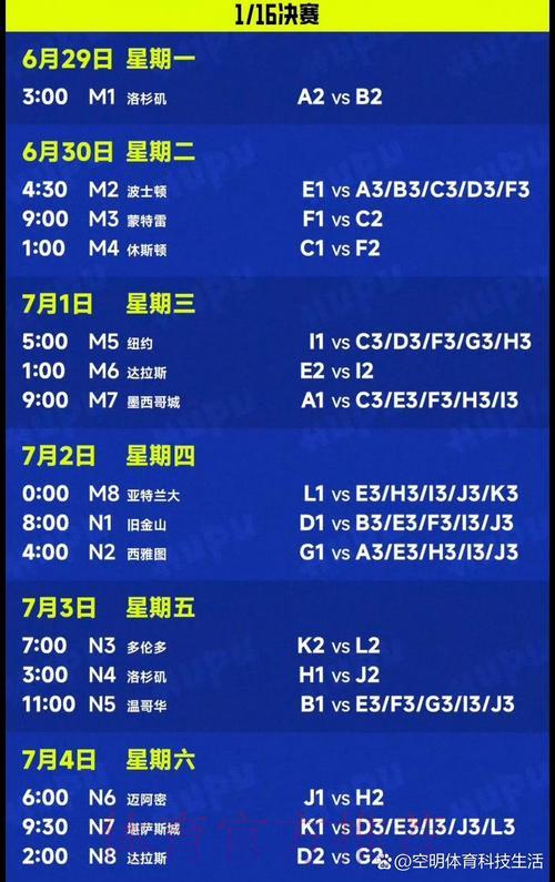2026年世界杯决赛北京时间赛程正式公布