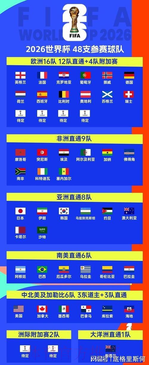 世界杯预选赛各大洲球队综合实力全面解析